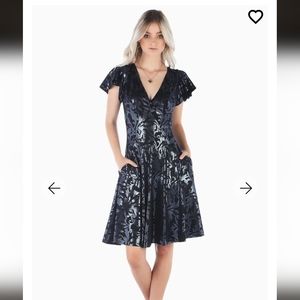 Blackmilk silver metallic filagree wrap long line dress- NWOT - never worn